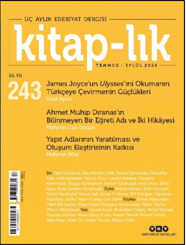 Kitap–lık 243 / Temmuz – Eylül 2026 Ulysses’i Anlamak