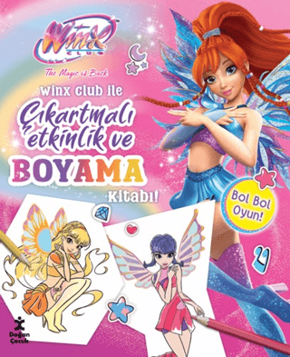 Winx Club ile Çıkartmalı Etkinlik ve Boyama Kitabı  (Ciltli)