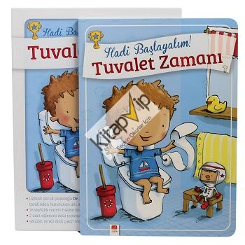 Tuvalet Zamanı - Erkekler İçin Tuvalet Eğitimi Kitabı (Ciltli)