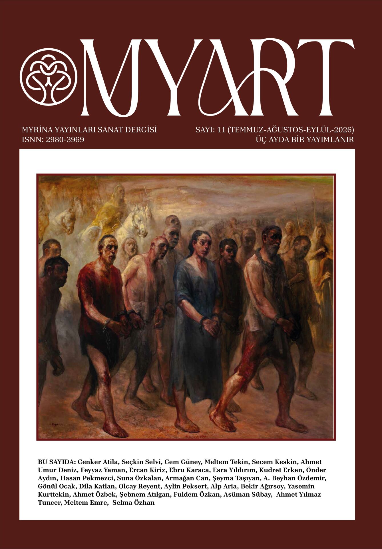 MYART Myrina Yayınları Sanat Dergisi 11 Temmuz-Ağustos-Eylül-2026