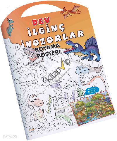İlginç Dinozorlar Boyama Posteri