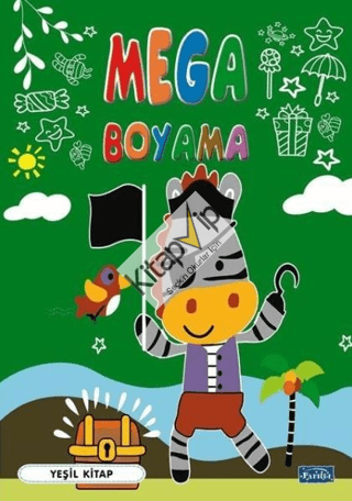 Mega Boyama - Yeşil Kitap
