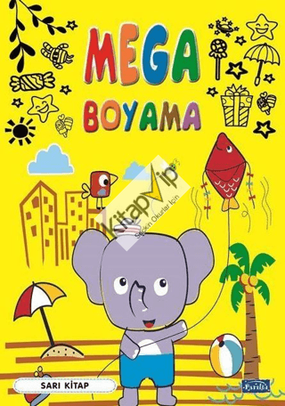Mega Boyama - Sarı Kitap