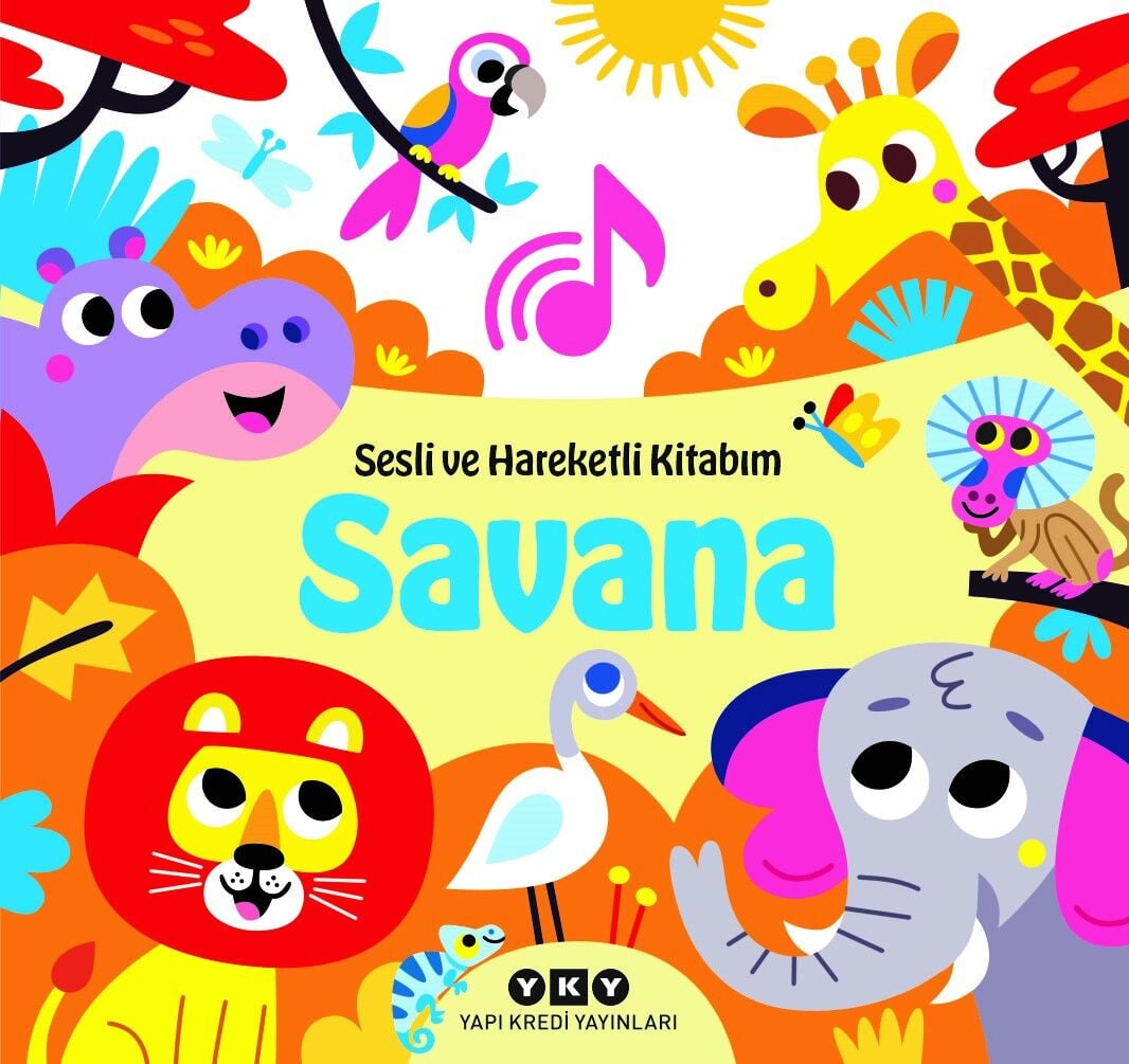 Savana - Sesli ve Hareketli Kitabım (Ciltli)