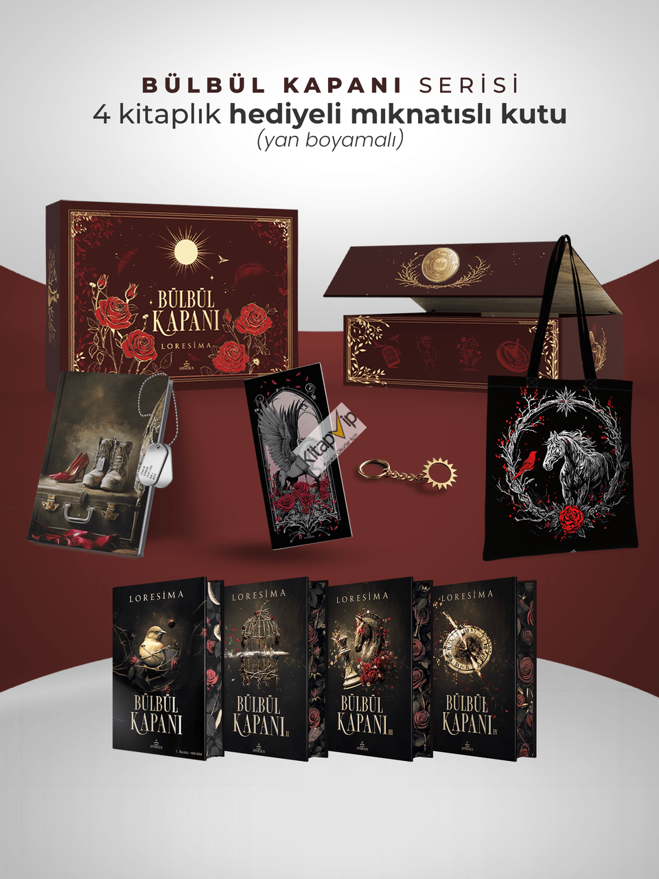 Bülbül Kapanı Serisi – Hediyeli Yan Boyamalı Mıknatıslı Kutu (Ciltli)