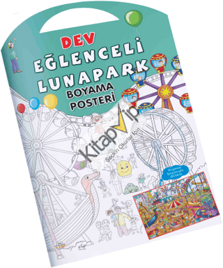 Eğlenceli Lunapark Dev Boyama Posteri