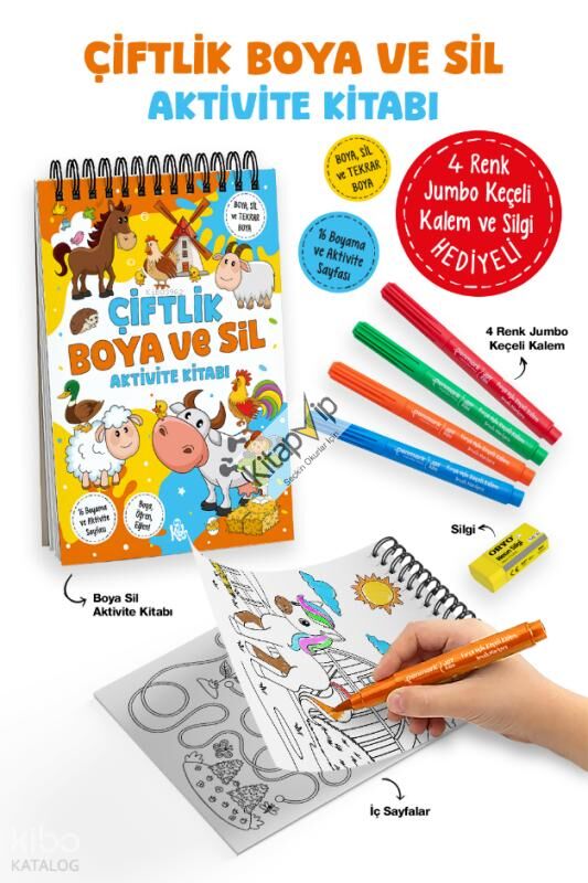 Çiftlik – Boya ve Sil Aktivite Kitabı