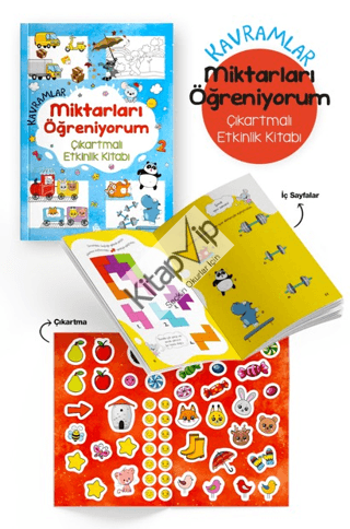 Kavramlar – Miktarları Öğreniyorum – Çıkartmalı Etkinlik Kitabı