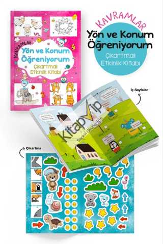 Kavramlar – Yön ve Konum Öğreniyorum – Çıkartmalı Etkinlik Kitabı