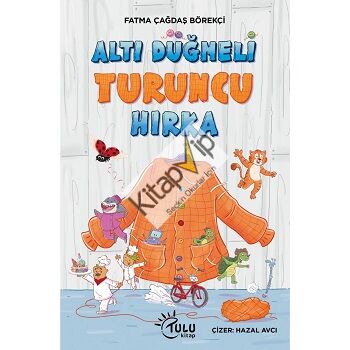 Altı Düğmeli Turuncu Hırka