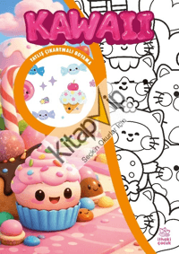 Kawaii ;Çıkartmalı Boyama Kitabı