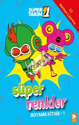 Süper Renkler Boyama Kitabı - 1 - Süper 1 Takım