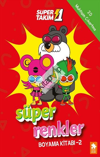 Süper Renkler Boyama Kitabı - 2- Süper 1 Takım