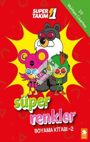 Süper Renkler Boyama Kitabı - 2- Süper 1 Takım