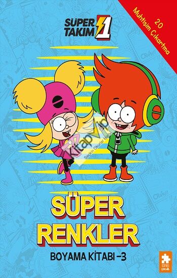 Süper Renkler Boyama Kitabı - 3- Süper 1 Takım