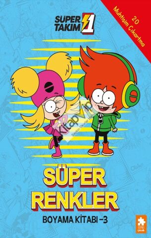Süper Renkler Boyama Kitabı - 3- Süper 1 Takım