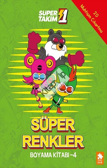 Süper Renkler Boyama Kitabı - 4- Süper 1 Takım
