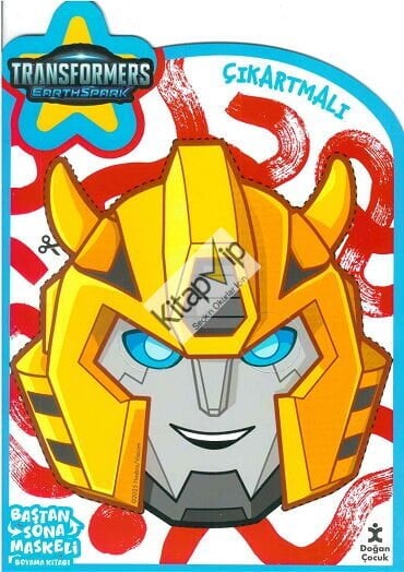 Transformers Earthspark - Baştan Sona Maskeli Boyama Kitabı