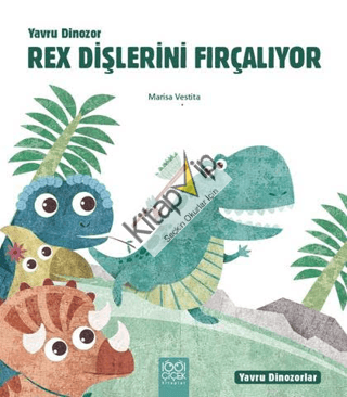 Yavru Dinozor Rex Dişlerini Fırçalıyor