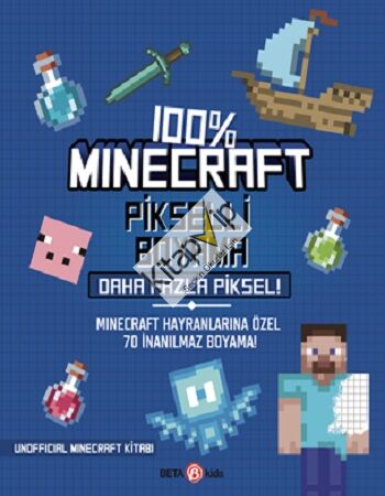 %100 Minecraft Pikselli Boyama Daha Fazla Piksel!