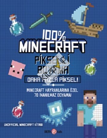 %100 Minecraft Pikselli Boyama Daha Fazla Piksel!