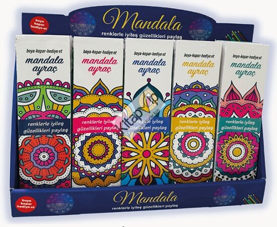 Her Üründen 6 Adet - Özel Kutusunda Mandala Ayraç - 30 Adetli Stand