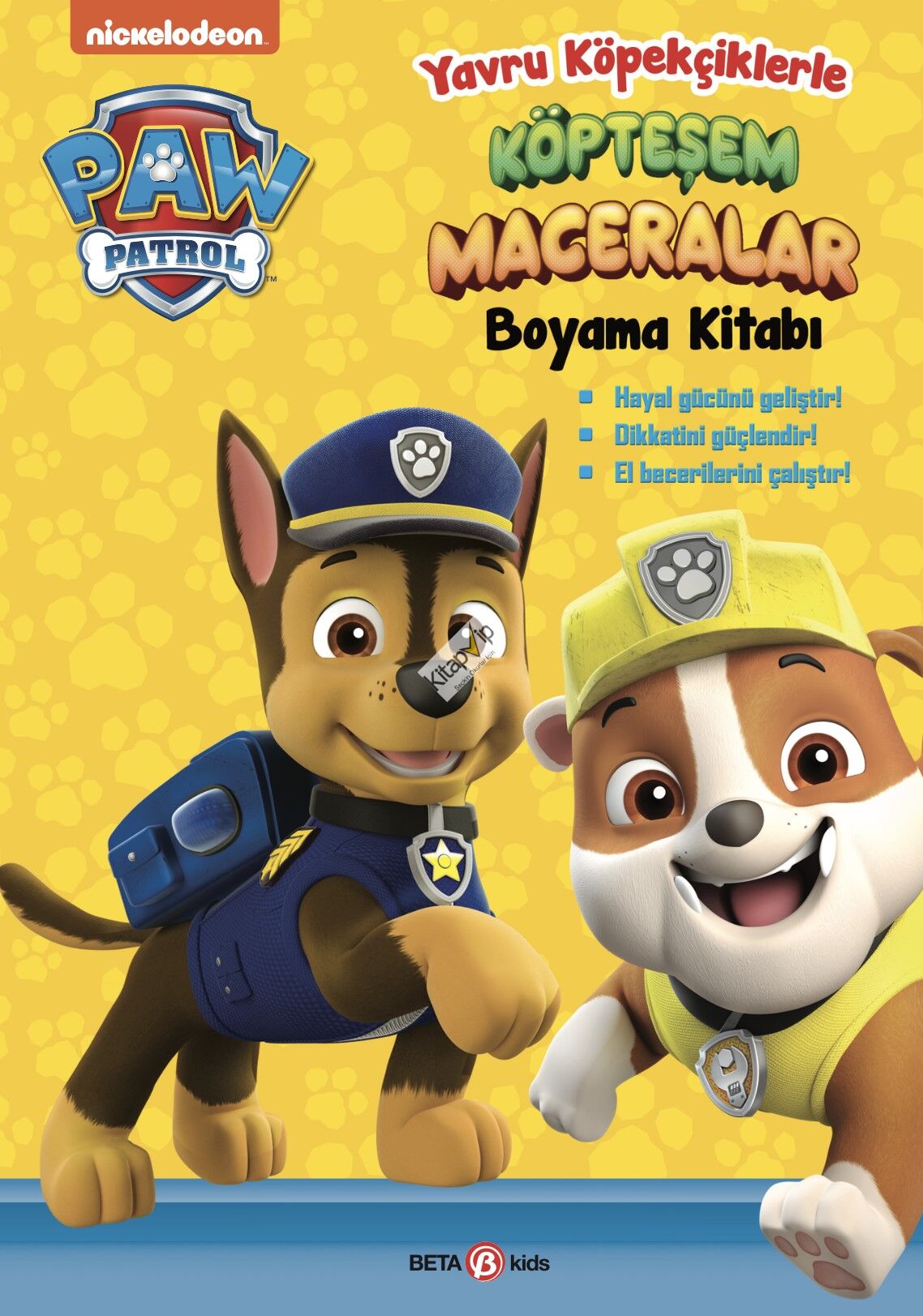 Paw Patrol Yavru Köpekçiklerle Köpteşem Maceralar Boyama Kitabı