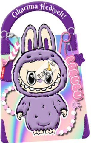 Mor Labubu –  Çıkartma Hediyeli Boyama Kitabı