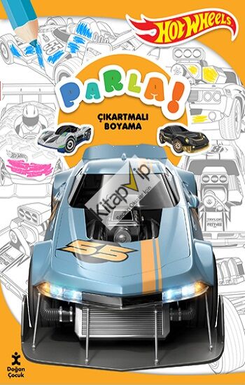 Hot Wheels Parla Çıkartmalı Boyama Kitabı