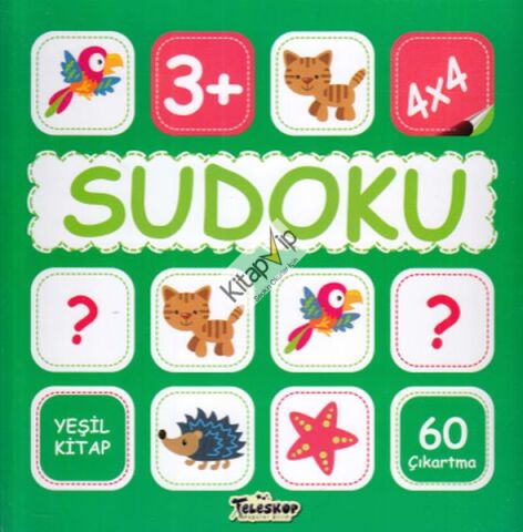 Sudoku 4X4 Yeşil Kitap