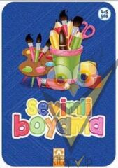 Sevimli Boyama (Lacivert)