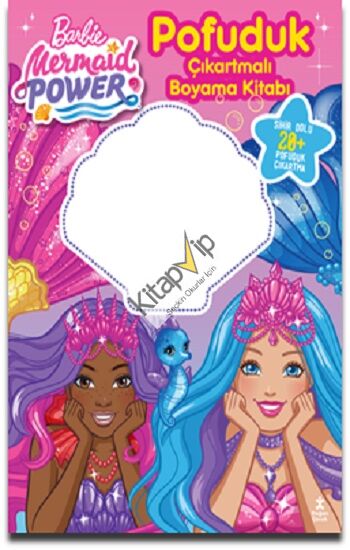 Barbie Medmaid Power – Pofuduk Çıkartmalı Boyama Kitabı