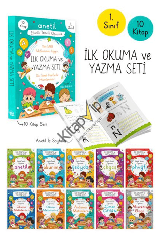 İlk Okuma ve Yazma Seti - 10 Kitap