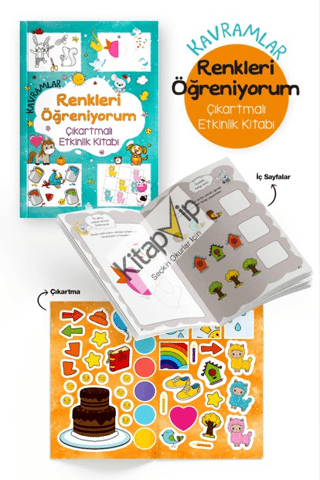 Kavramlar – Renkleri Öğreniyorum – Çıkartmalı Etkinlik Kitabı