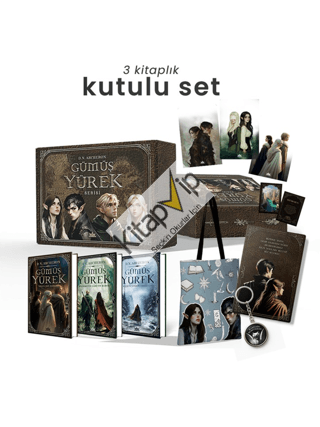 Gümüş Yürek Serisi - Üç Kitaplık Hediyeli Ciltli Kutu