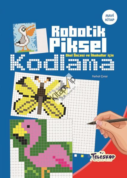 Robotik Piksel Kodlama Mavi Kitap