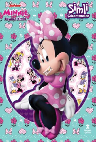 Disney Minnie Simli Çıkartmalarla Boyama