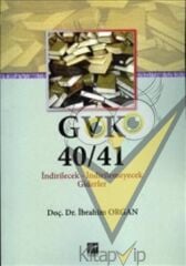 GVK40/41 İndirilecek-İndirilemeyecek Giderler