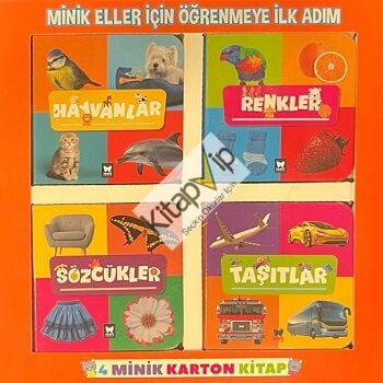 Minik Eller İçin Öğrenmeye İlk Adım 4 Minik Karton Kitap