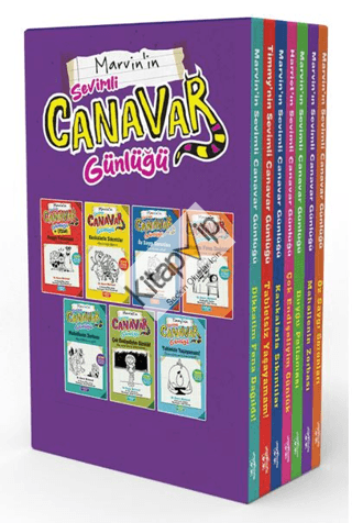 Marvin'in Sevimli Canavar Günlüğü Seti - 7 Kitap Takım - Kutulu