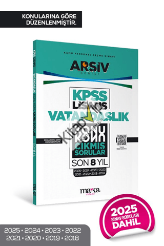 KPSS Lisans Vatandaşlık Konu Konu Çıkmış Sorular Son 8 Yıl Çıkmış Sorular (2025 Dahil)