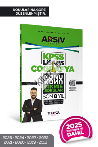 KPSS Lisans Coğrafya Konu Konu Çıkmış Sorular Son 8 Yıl Çıkmış Sorular (2025 Dahil)