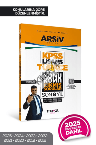 KPSS Lisans Türkçe Konu Konu Çıkmış Sorular Son 8 yıl Çıkmış Sorular (2025 Dahil)
