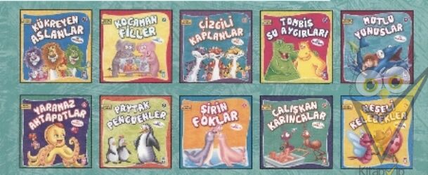 Sevimli Hayvanlar (10 Kitap Set - 1)