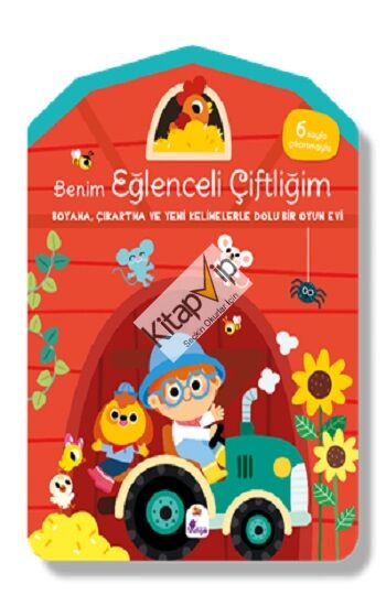 Benim Eğlenceli Çiftliğim – Boyama, Çıkartma ve Yeni Kelimelerle Dolu Bir Oyun Evi (6 sayfa çıkartmasıyla)