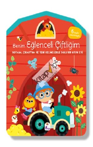 Benim Eğlenceli Çiftliğim – Boyama, Çıkartma ve Yeni Kelimelerle Dolu Bir Oyun Evi (6 sayfa çıkartmasıyla)