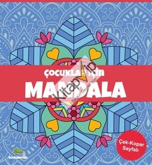 Çocuklar İçin Mandala - Mavi