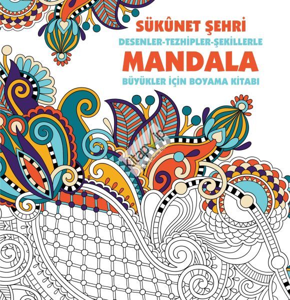 Sükunet Şehri - Mandala (Büyükler İçin Boyama)