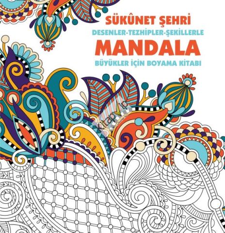 Sükunet Şehri - Mandala (Büyükler İçin Boyama)