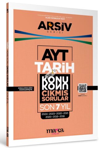 AYT Tarih Konu Konu Çıkmış Sorular Son 7 Yıl Marka Yayınları